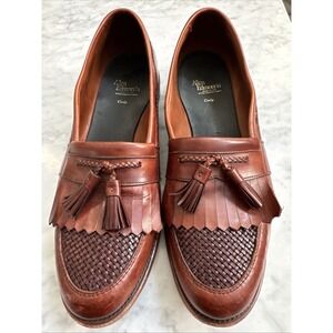 Allen Edmonds Cody Loafers Men's 14B Brown Leather Tassel Kiltie Slip On Shoes
